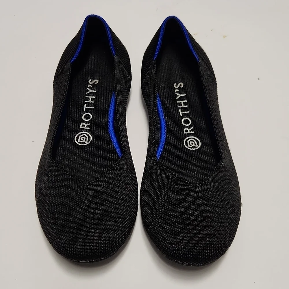 Rothys Solid‎ Black Flats - Picture 2 of 10